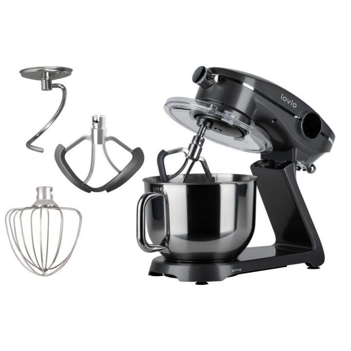 Planetinis plaktuvas su 6,5 l dubeniu Lovio ChefMaster, 1 800 W, pilkas