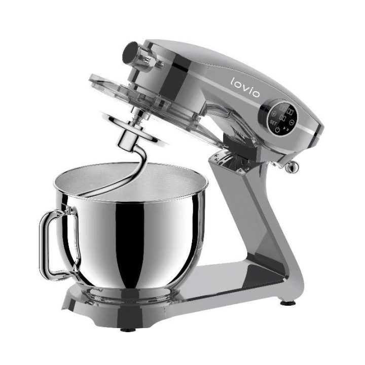 Planetinis plaktuvas su 6,5 l dubeniu Lovio ChefMaster, 1 800 W, pilkas