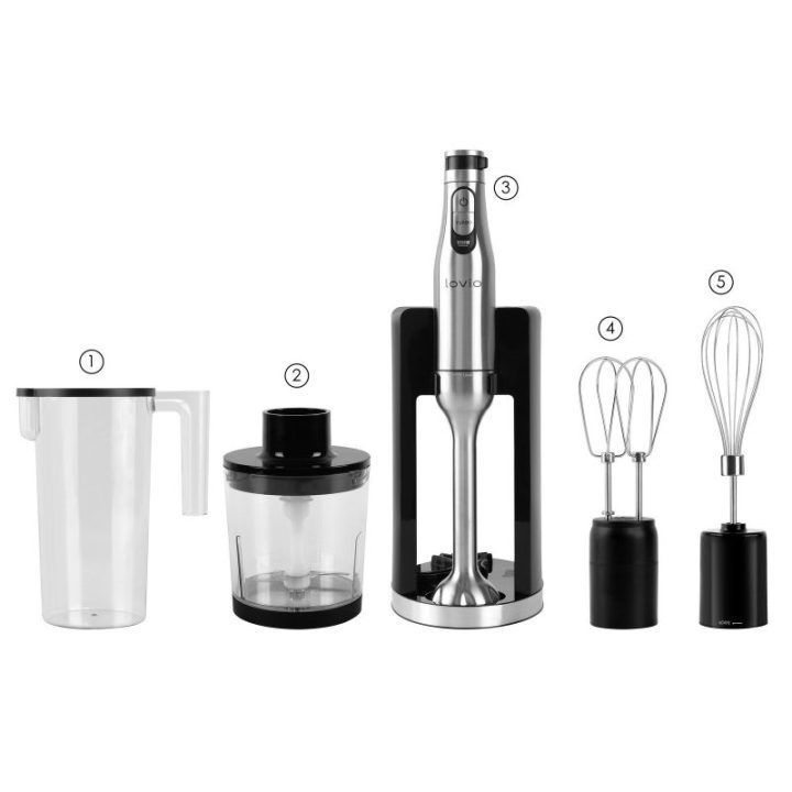 Rankinis trintuvas Lovio LVHBL001, 1 200 W, sidabro spalvos