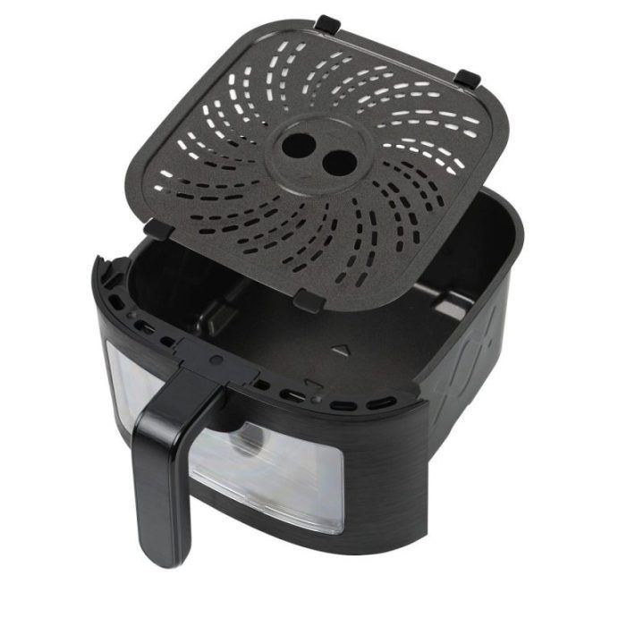 Karšto oro gruzdintuvė su garų funkcija Lovio PureFry XL Smart, 6 l, juoda