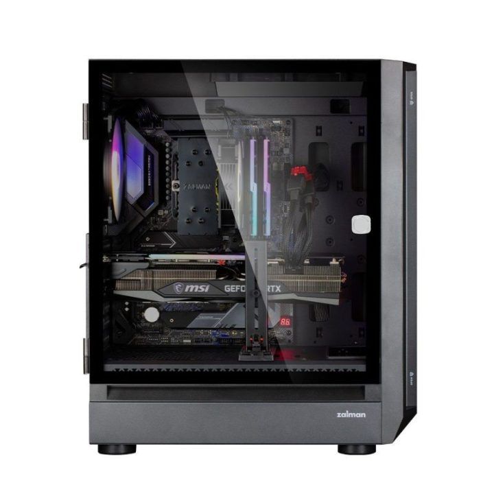 Kompiuterio korpusas su 4 RGB ventiliatoriais Zalman i6, juodas