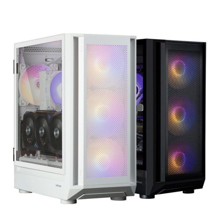 Kompiuterio korpusas su 4 RGB ventiliatoriais Zalman i6, baltas