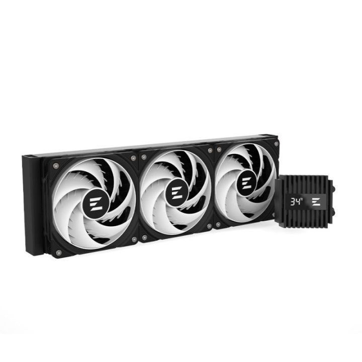Skysčio aušinimo sistema procesoriui su adresuojamu RGB apšvietimu Zalman ALPHA2 A36, 360 mm, juoda