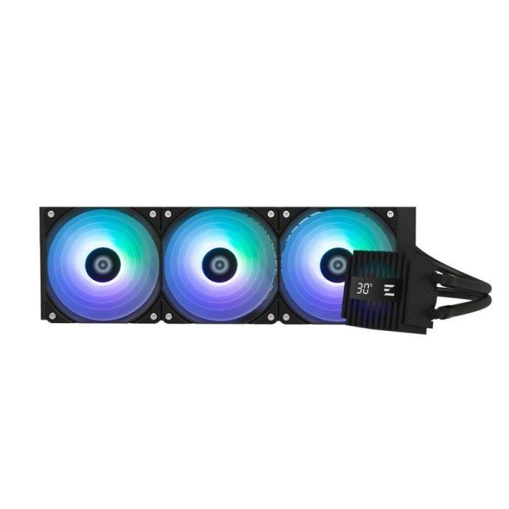 Skysčio aušinimo sistema procesoriui su adresuojamu RGB apšvietimu Zalman ALPHA2 A36, 360 mm, juoda