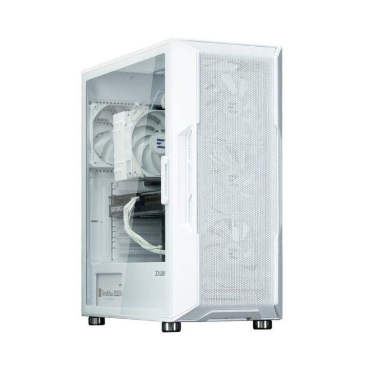 Kompiuterio korpusas su 4 ARGB ventiliatoriais Zalman I3 NEO, 120 mm, baltas