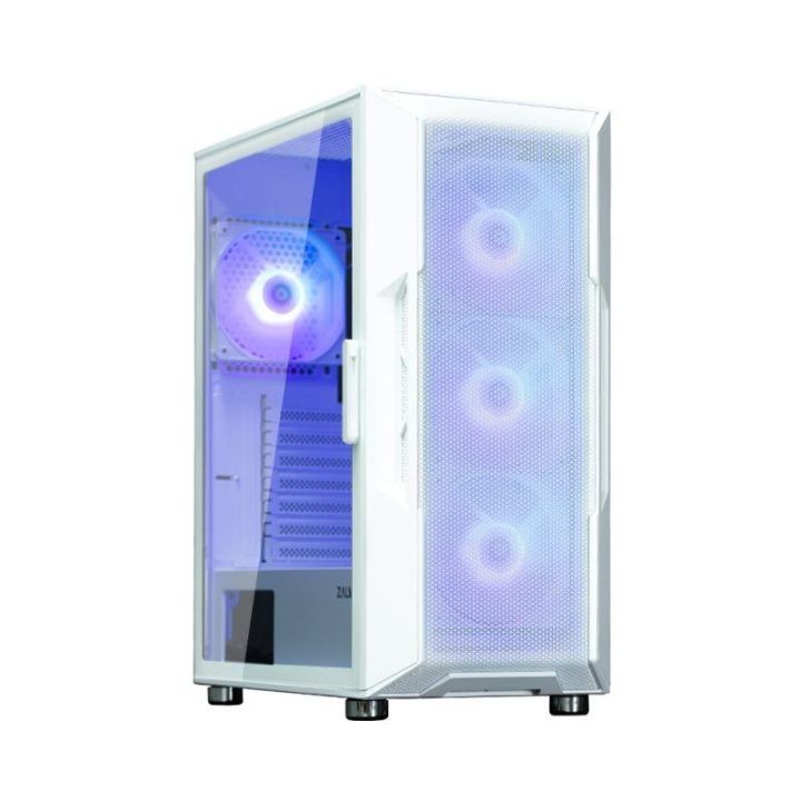 Kompiuterio korpusas su 4 ARGB ventiliatoriais Zalman I3 NEO, 120 mm, baltas