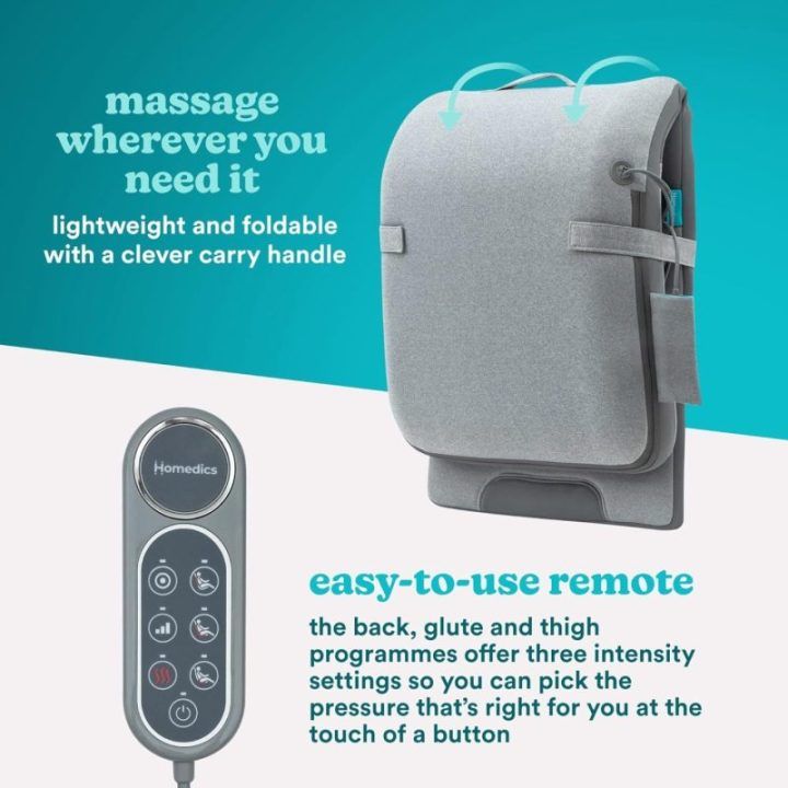 Masažinė pagalvėlė su šildymu ir Flextrack technologija Homedics Flex Back Cushion