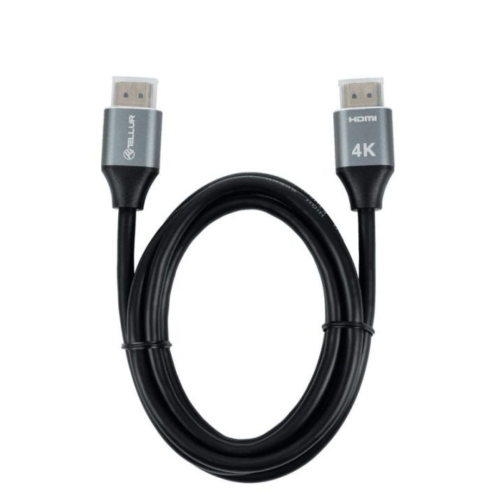HDMI 2.0 kabelis su 4K raiškos palaikymu Tellur, 18 Gb/s, 1,5 m, juodas