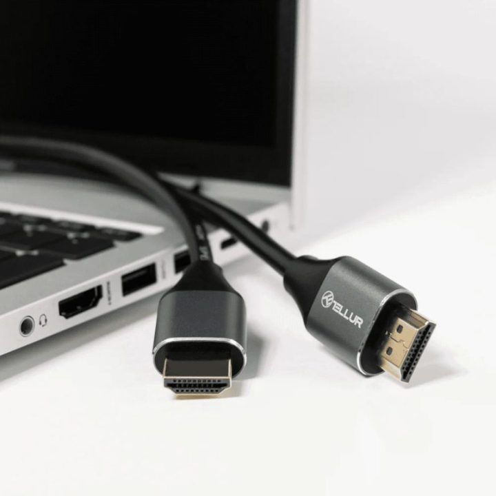 HDMI 2.0 kabelis su 4K raiškos palaikymu Tellur, 18 Gb/s, 1,5 m, juodas