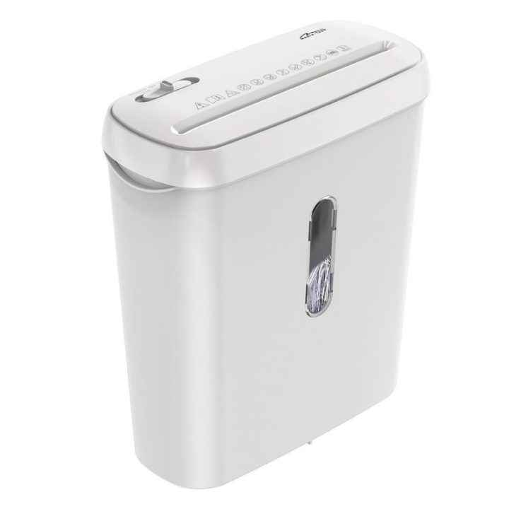 Dokumentų ir kredito kortelių smulkintuvas Media-Tech MT223, 8 l, baltas