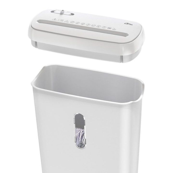 Dokumentų ir kredito kortelių smulkintuvas Media-Tech MT223, 8 l, baltas