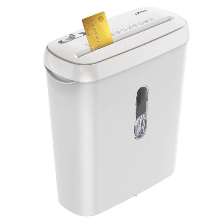 Dokumentų ir kredito kortelių smulkintuvas Media-Tech MT223, 8 l, baltas