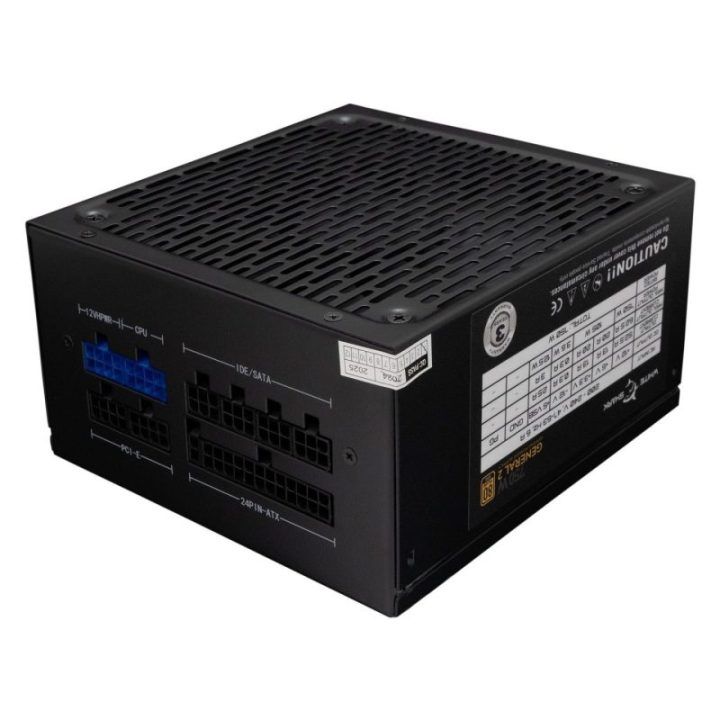 Visiškai modulinis kompiuterio maitinimo blokas White Shark General-2, 750 W, juodas