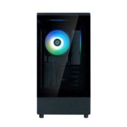 MATX formato mini bokšto kompiuterio korpusas su ARGB ventiliatoriumi Zalman P10, juodas