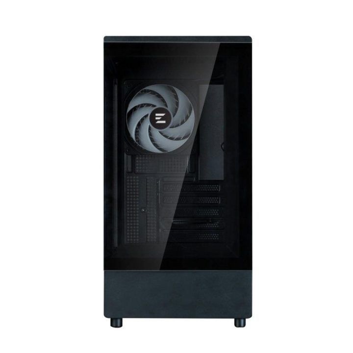 MATX formato mini bokšto kompiuterio korpusas su ARGB ventiliatoriumi Zalman P10, juodas