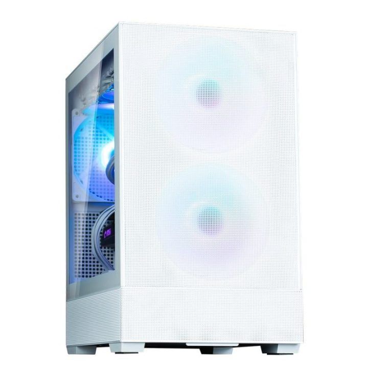 Kompiuterio korpusas su 3 ARGB ventiliatoriais Zalman P30 Air, 452 × 235 × 420 mm, baltas