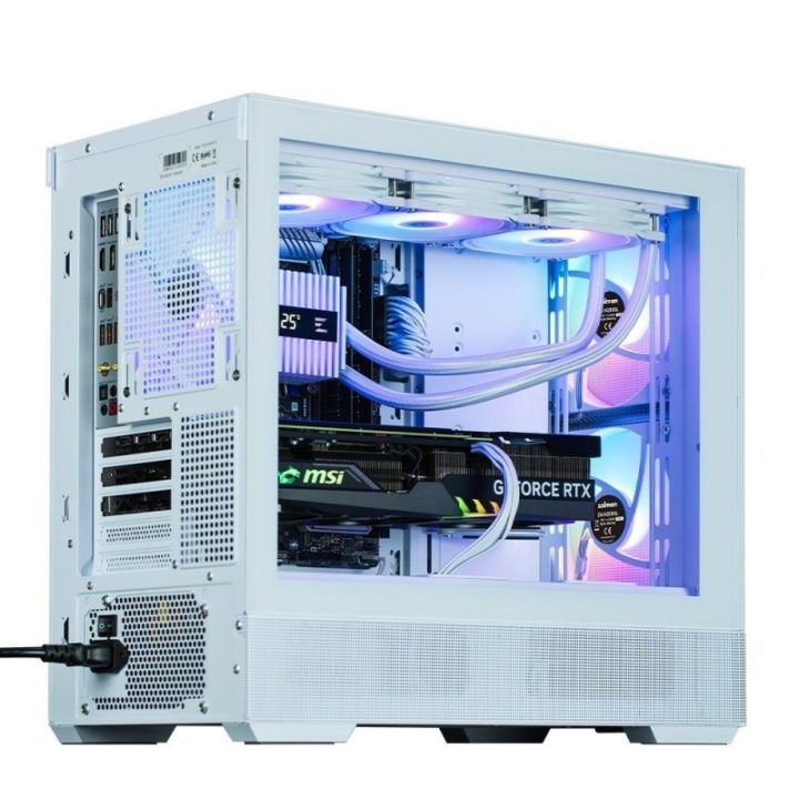 Kompiuterio korpusas su 3 ARGB ventiliatoriais Zalman P30 Air, 452 × 235 × 420 mm, baltas
