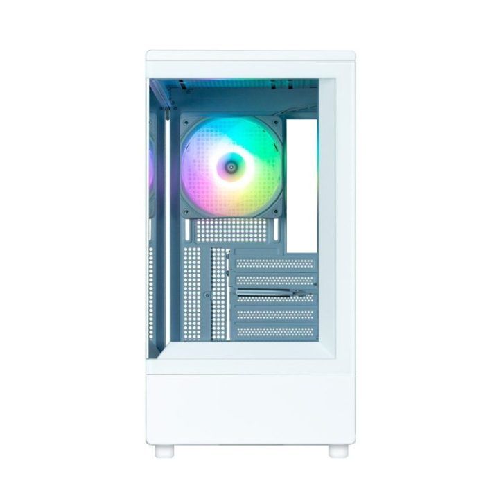 MATX mini bokšto kompiuterio korpusas Zalman P10, baltas
