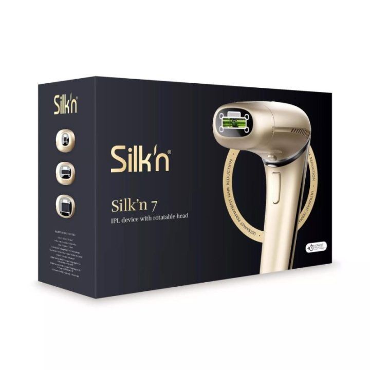 IPL epiliatorius su 360° pasukama galvute Silk’n 7, aukso spalvos