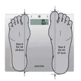 Kūno sudėties svarstyklės Salter Compact Glass Analyser, 150 kg, sidabro spalvos