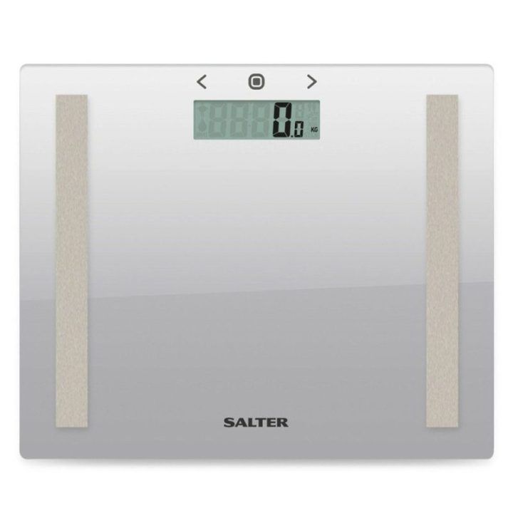 Kūno sudėties svarstyklės Salter Compact Glass Analyser, 150 kg, sidabro spalvos
