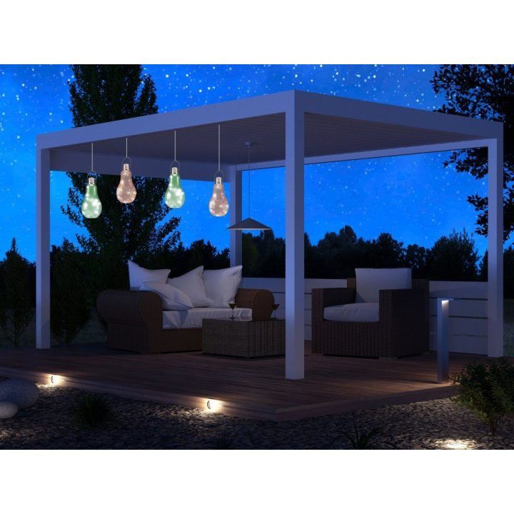 Saulės energija įkraunamų mini LED šviestuvų rinkinys Beper P207OUT001, 10 vnt
