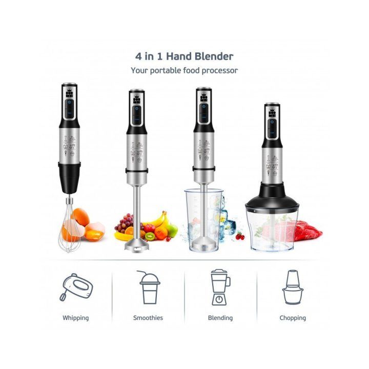 Rankinis trintuvas su smulkintuvo ir plakimo priedais FORME FHB-1201, 1200 W