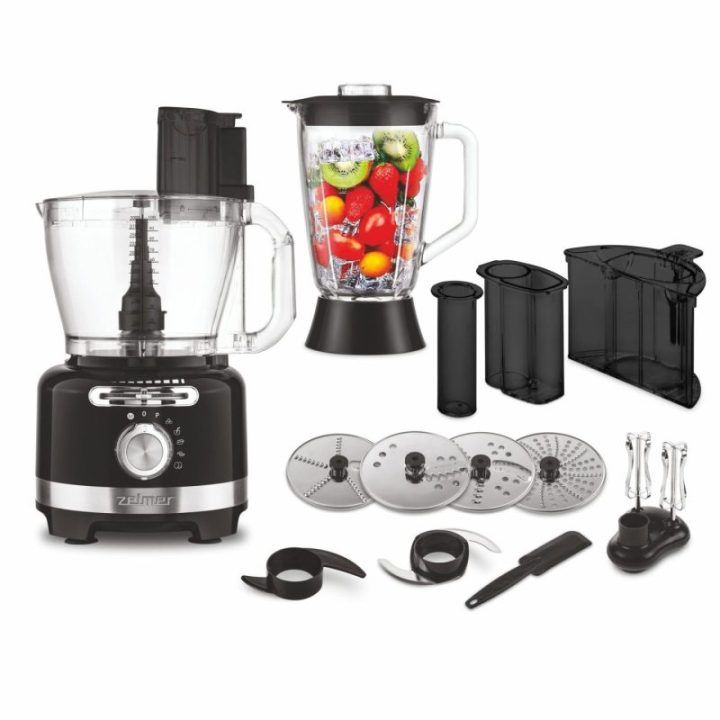Virtuvinis kombainas su blenderiu Zelmer ZFP9000B, 3 l, 2000 W