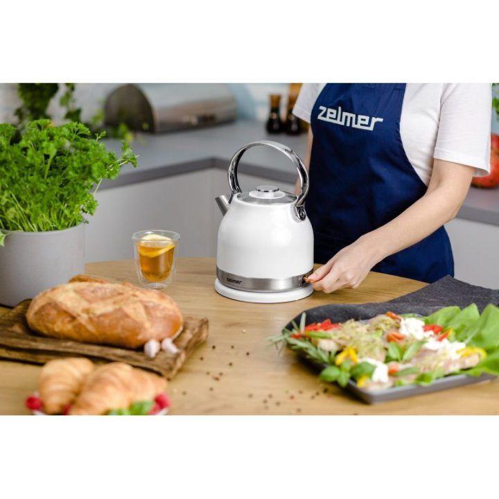 Elektrinis virdulys Zelmer ZCK7940, 1,5 l, 2200 W, balta