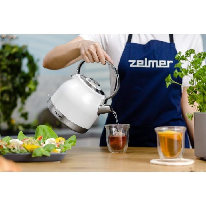 Elektrinis virdulys Zelmer ZCK7940, 1,5 l, 2200 W, balta