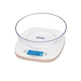 Virtuvinės svarstyklės su dubeniu Zelmer ZKS1451, 5 kg, dramblio kaulo spalvos