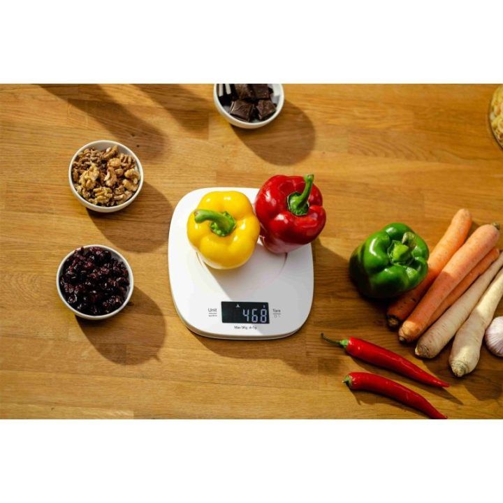 Virtuvinės svarstyklės su dubeniu Zelmer ZKS1451, 5 kg, dramblio kaulo spalvos