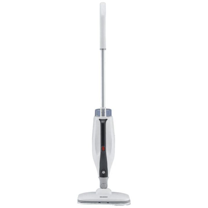 Garų šluota Severin SC 7145, 1400 W, 9 m, juoda su balta