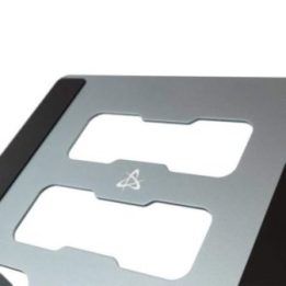 Nešiojamojo kompiuterio stovas su 360° pasukimu Sbox CP-32, juodas su pilka