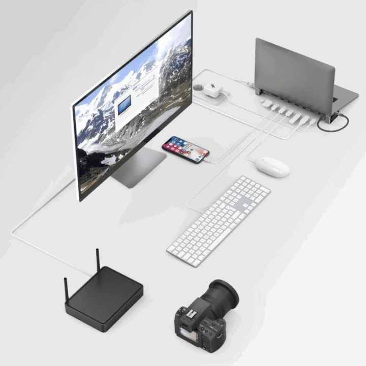 USB-C šakotuvas su 9 prievadais Hama