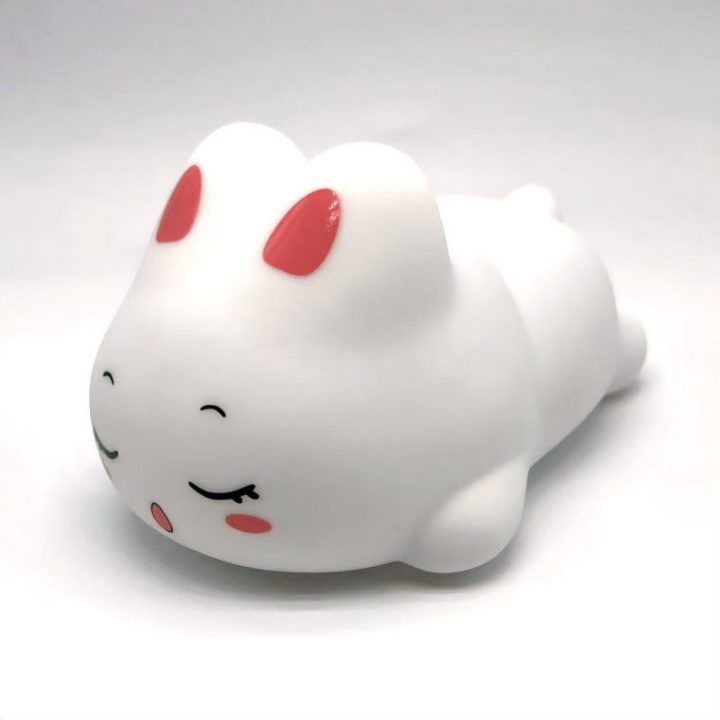 PAVADINIMAS: Vaikiška LED naktinė lemputė su triušio motyvu Media-Tech Dreaming Bunny, 17 spalvų