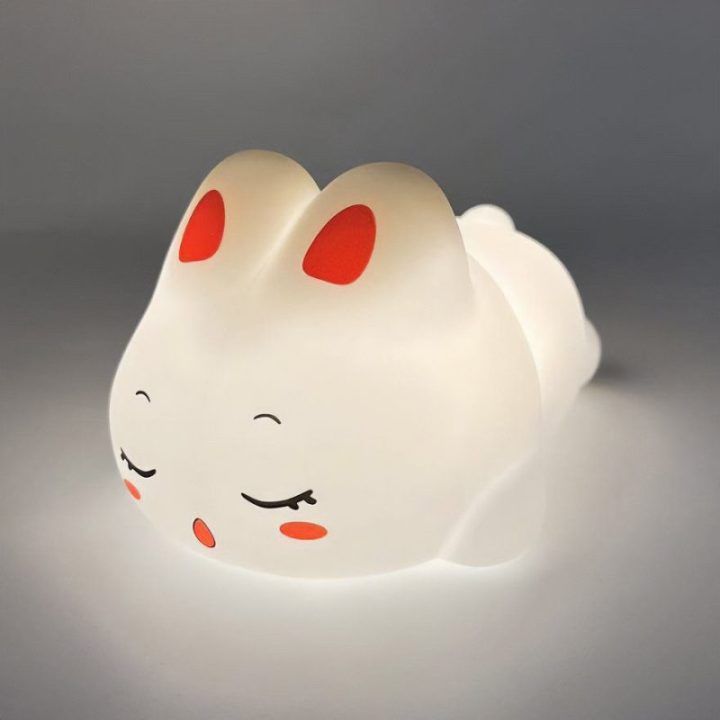 PAVADINIMAS: Vaikiška LED naktinė lemputė su triušio motyvu Media-Tech Dreaming Bunny, 17 spalvų