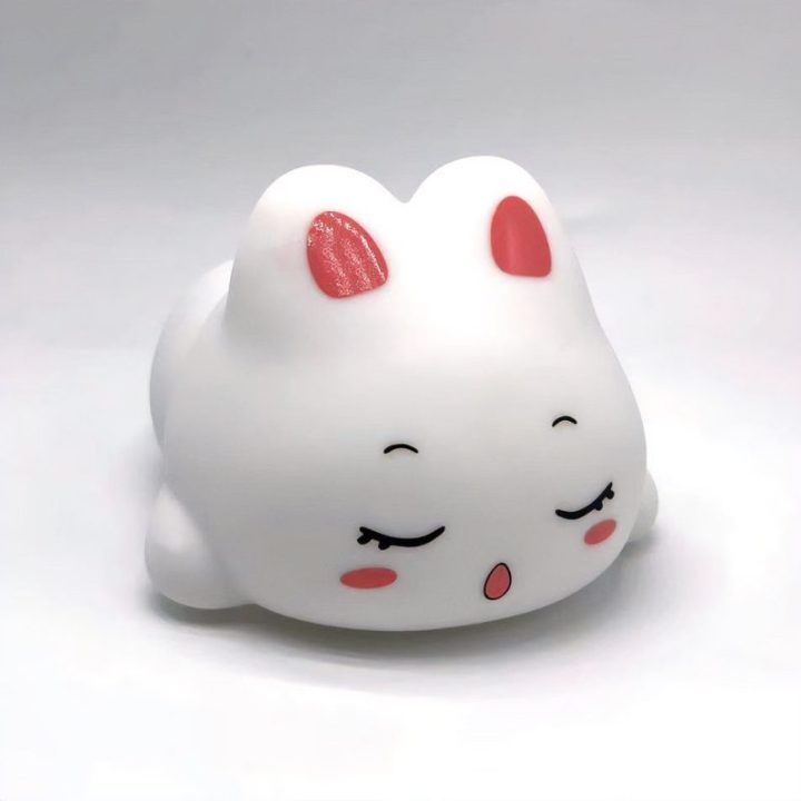 PAVADINIMAS: Vaikiška LED naktinė lemputė su triušio motyvu Media-Tech Dreaming Bunny, 17 spalvų
