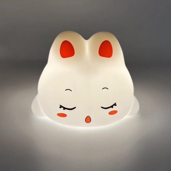 PAVADINIMAS: Vaikiška LED naktinė lemputė su triušio motyvu Media-Tech Dreaming Bunny, 17 spalvų