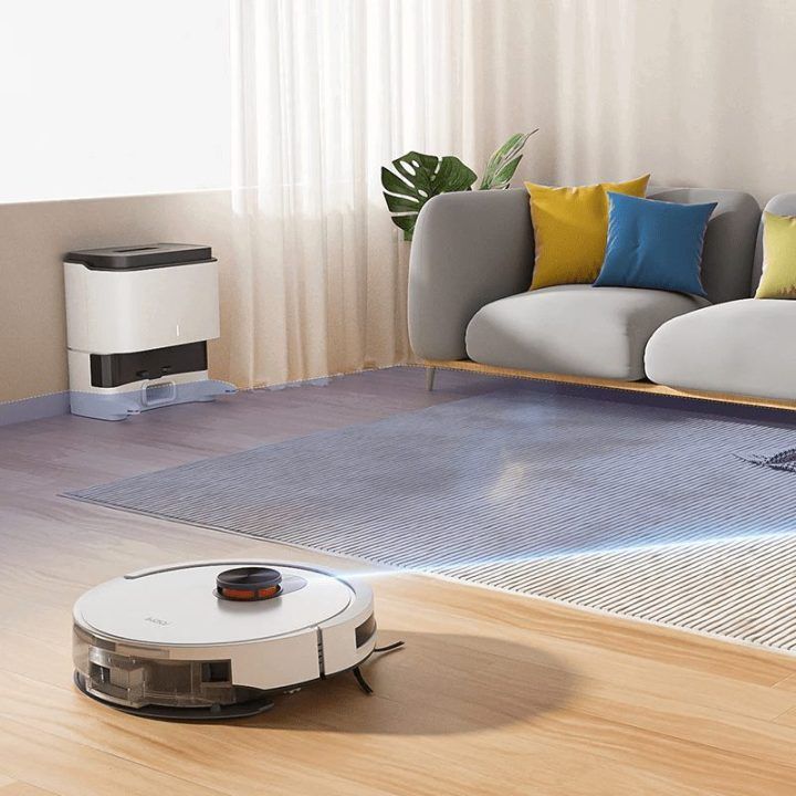 Robotas dulkių siurblys su grindų plovimo funkcija Xiaomi ROIDMI EVE CC, baltas