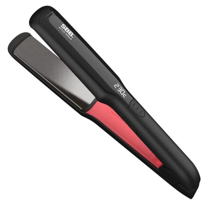 Plaukų tiesintuvas su plačiomis keraminėmis plokštelėmis SBB Straight Up Shine XL