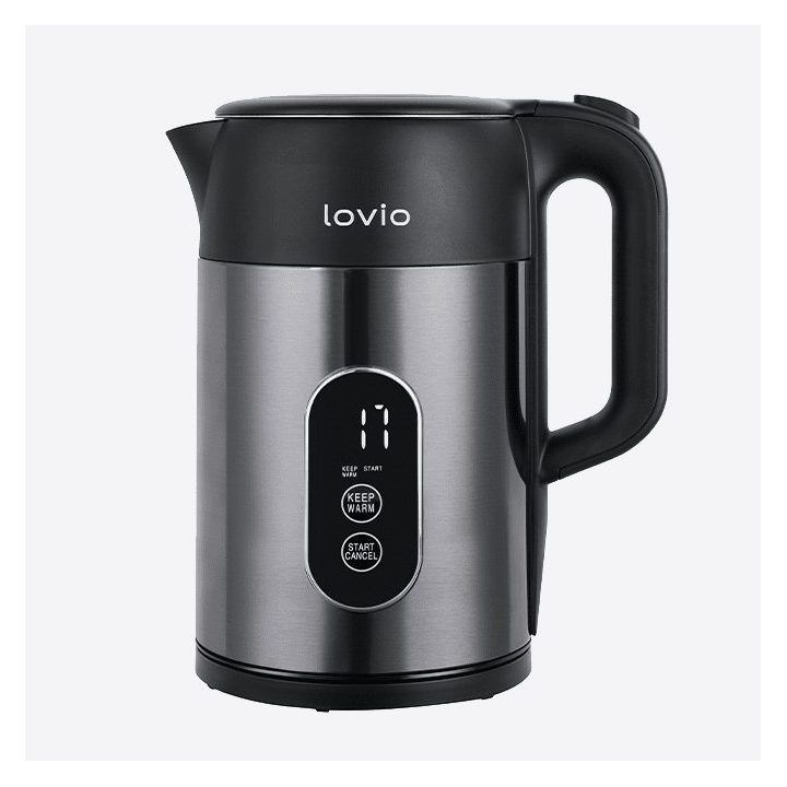 Nerūdijančiojo plieno elektrinis virdulys Lovio LVSEK001