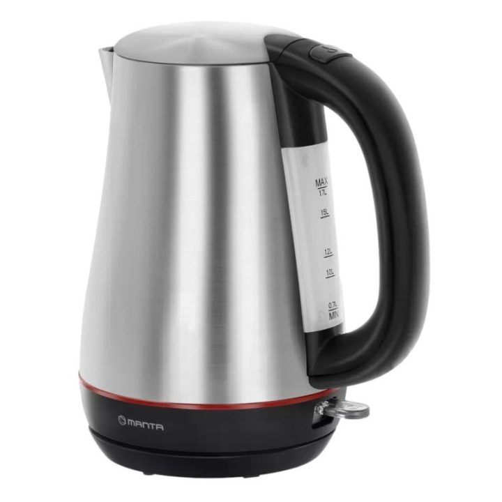 Elektrinis virdulys Manta KTL9410, 1,7 l, 2200 W, sidabro spalvos