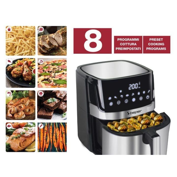 Karšto oro gruzdintuvė Beper P101FRI070, 7 l, 1700 W