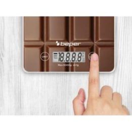 Skaitmeninės virtuvinės svarstyklės su taros funkcija Beper P102BIL002, 5 kg