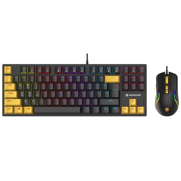 Žaidimų klaviatūros ir pelės rinkinys Tracer GameZone Hornet87, USB