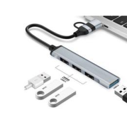USB šakotuvas su USB-C jungtimi ir USB-A adapteriu Tracer A-4