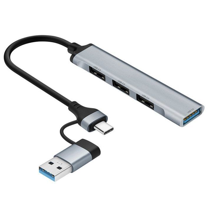 USB šakotuvas su USB-C jungtimi ir USB-A adapteriu Tracer A-4