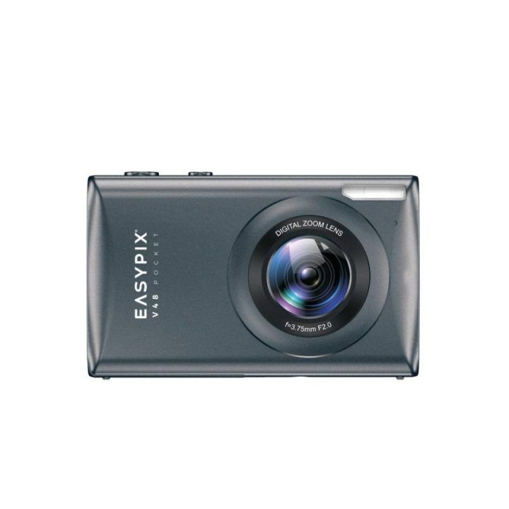 Skaitmeninis fotoaparatas Easypix V48 Pocket su 18× priartinimu, antracito spalvos
