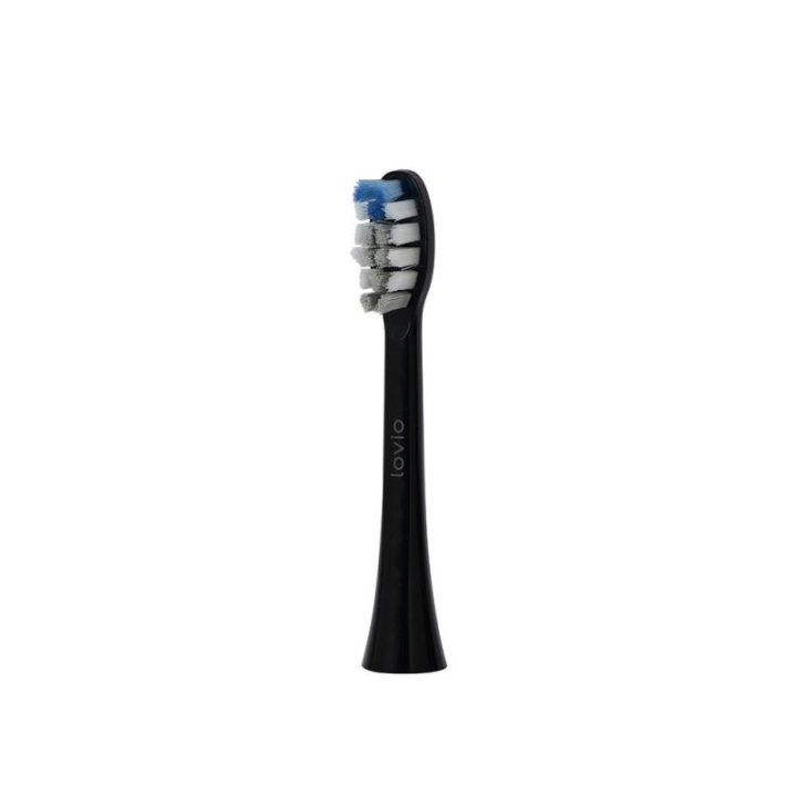 Elektrinio dantų šepetėlio galvutės su vidutinio kietumo šereliais Lovio SonicProtect PRO, 5 vnt., juodos